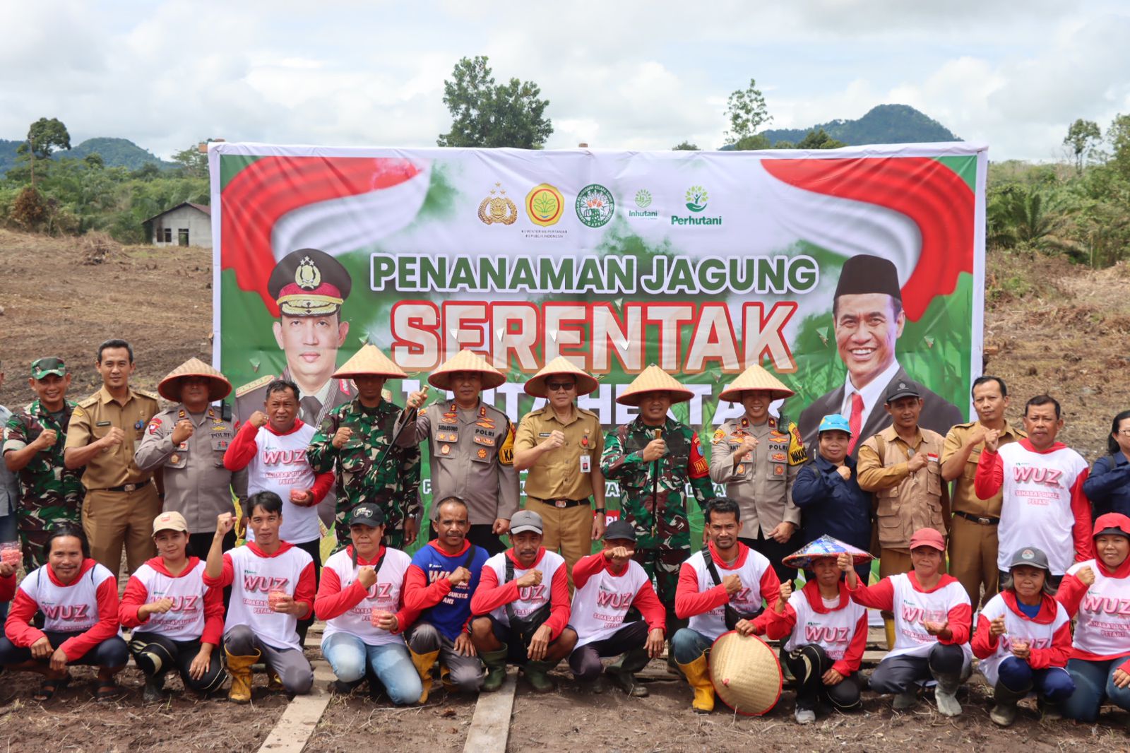 Dukung Ketahanan Pangan, Polres Mempawah Gelar Penanaman Jagung Serentak Satu Juta Hektar di Desa Dema