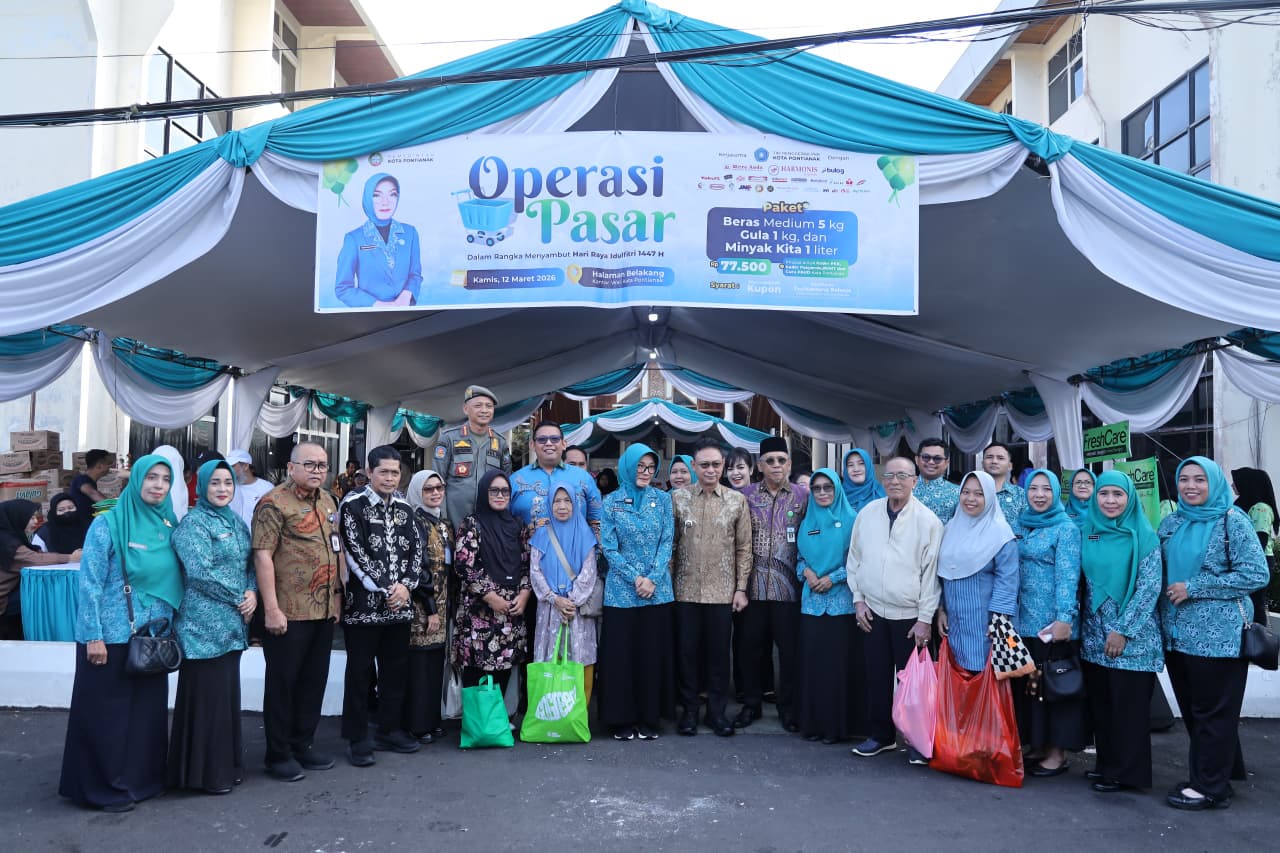 Pasar Murah PKK Pontianak Bantu Kader Posyandu Jelang Idulfitri