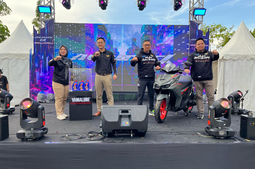 Yamaha Rilis Aerox Alpha dan Oli Yamalube Turbo Matic di Pontianak