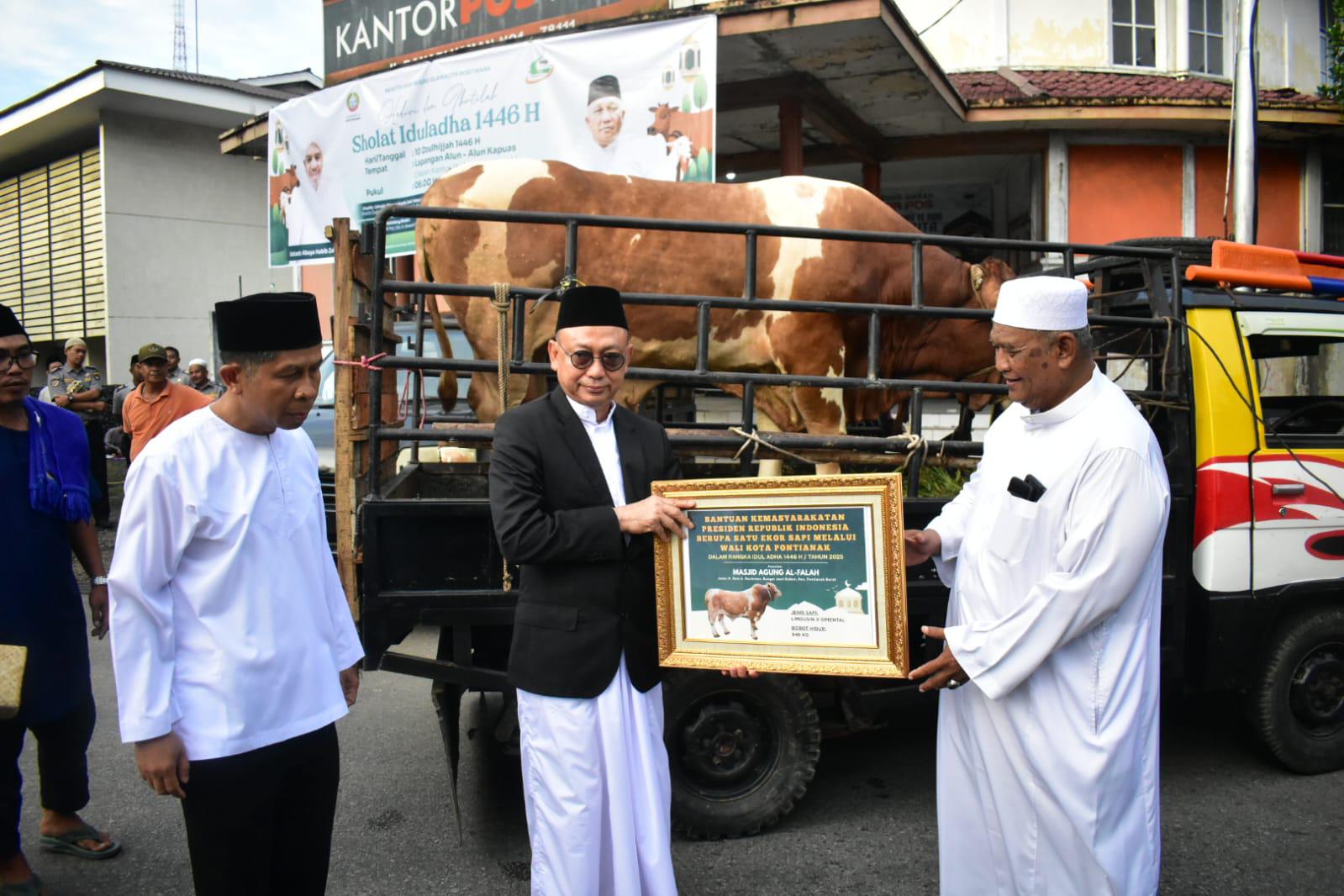 Pemkot Pontianak Salurkan 22 Ekor Sapi
