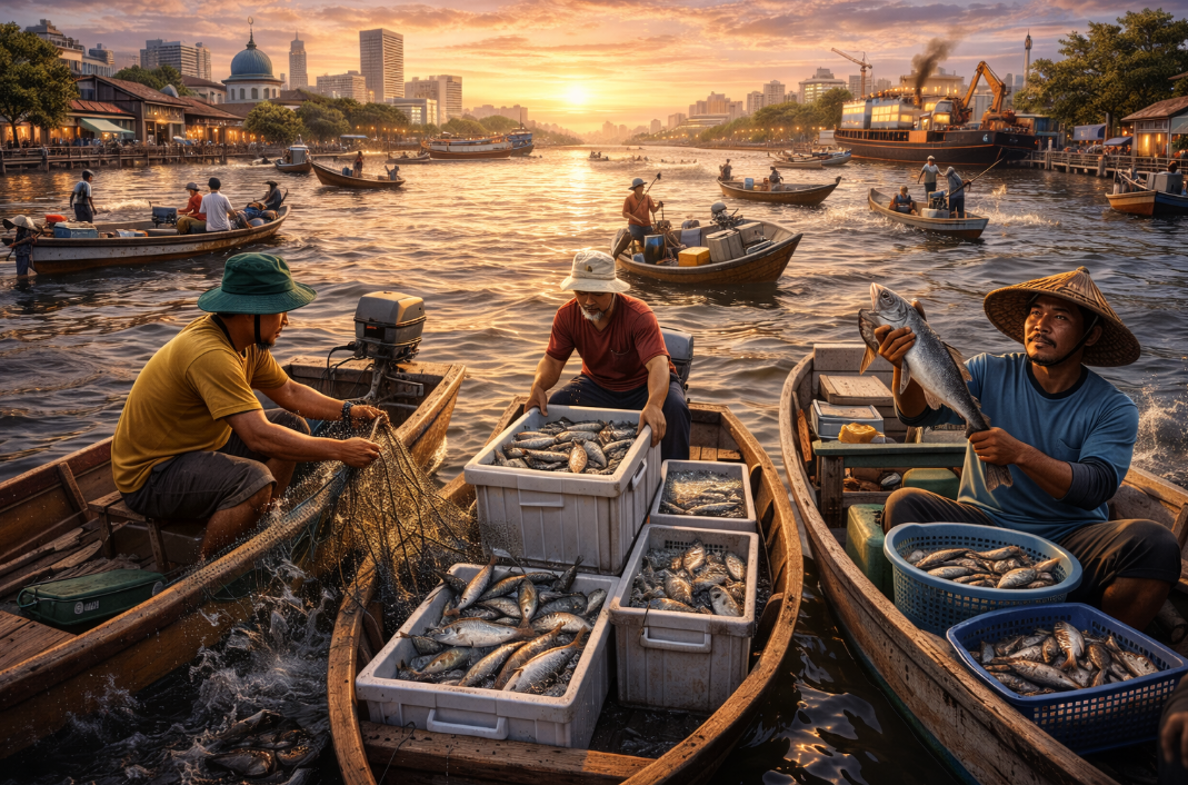 Aktivitas Nelayan Sungai Kapuas Pontianak dan Tantangan Ekonomi di Lapangan