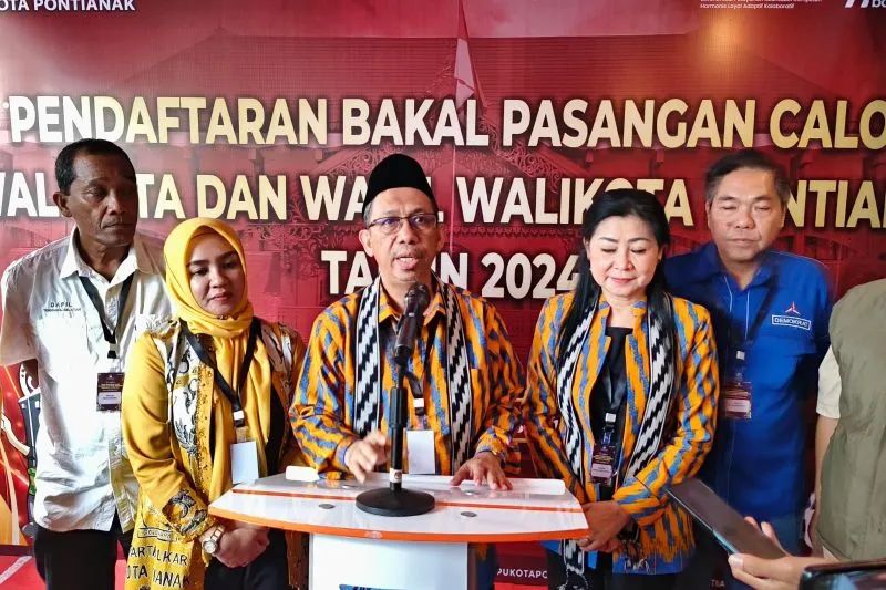 Paslon Pertama yang Daftar ke KPU, Mulyadi-Harti Optimistis Bangun Kota Pontianak!