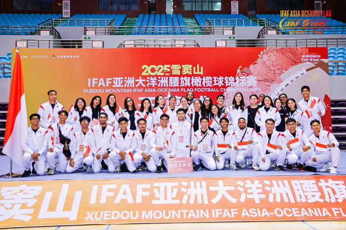 Timnas Flag Football Indonesia Ukir Prestasi di IFAF Asia–Oceania Championship 2025!