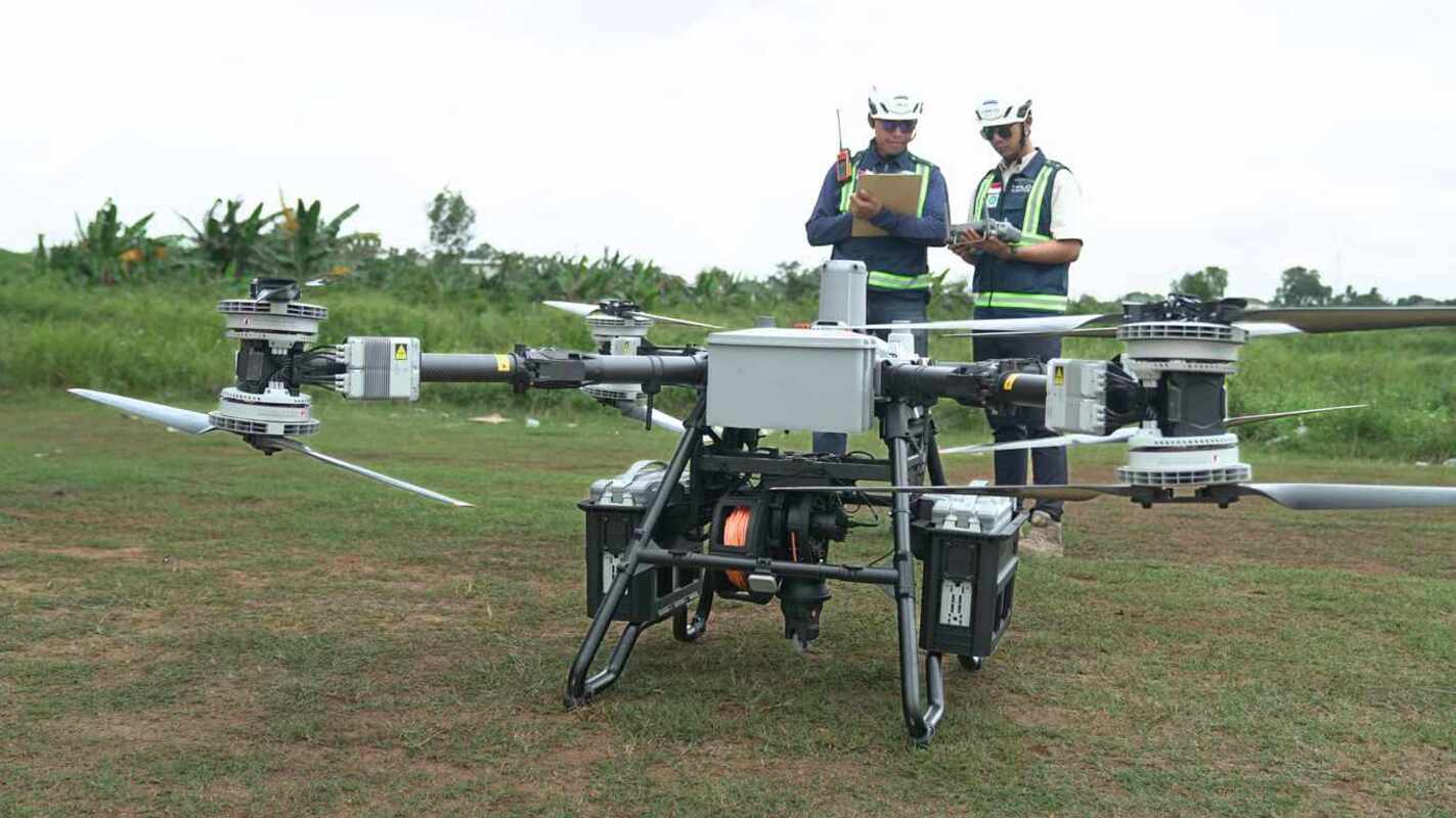 Distribusi Pupuk dan Agrokimia ke Area Terpencil dengan DJI FlyCart 100