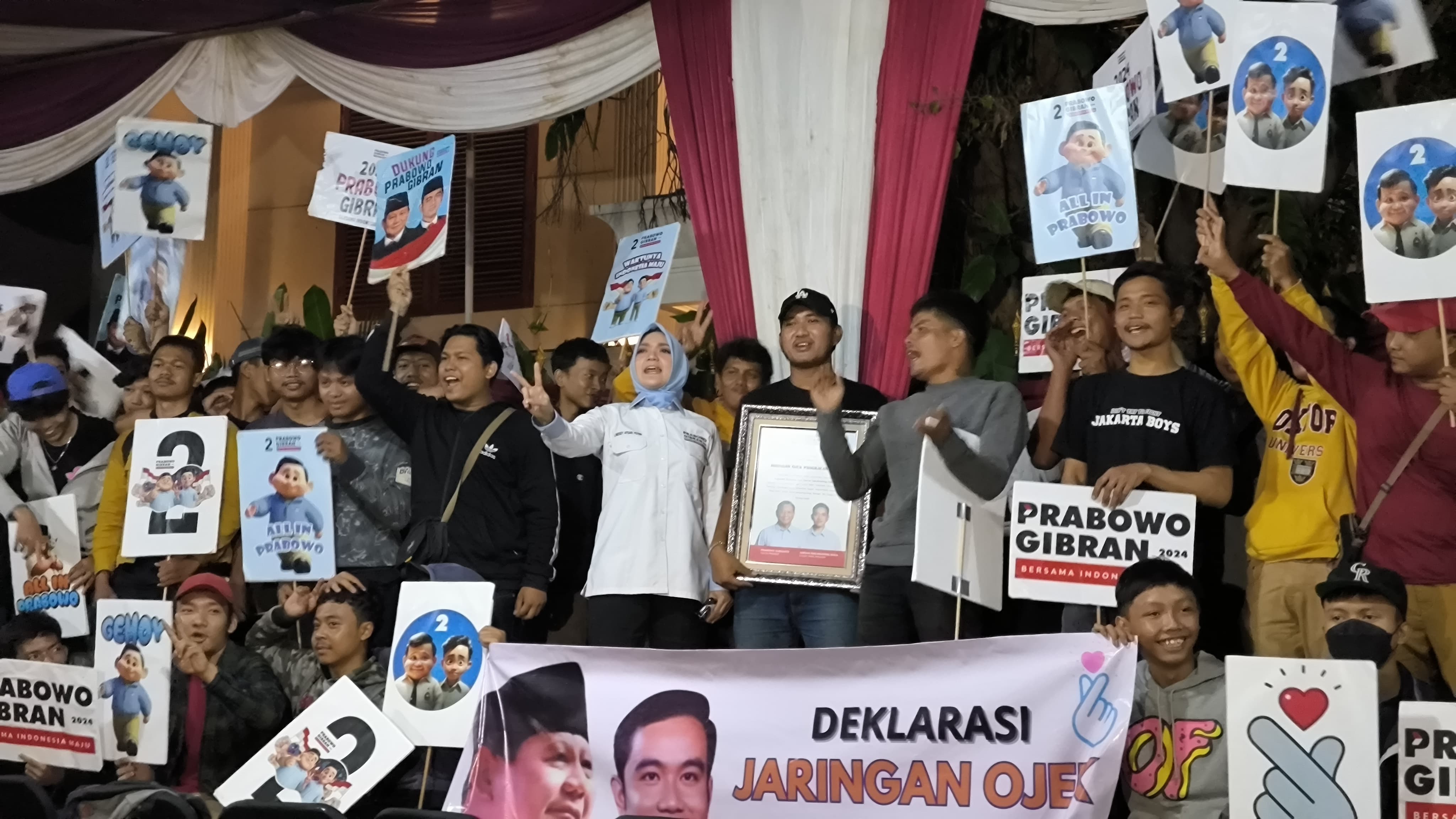 Jejaring Ojek Pangkalan Jakarta Timur Deklarasikan Dukungan untuk Prabowo-Gibran, Harapan untuk Pekerjaan dan 