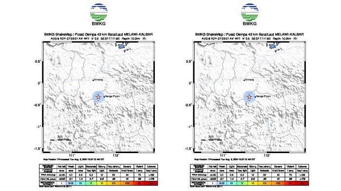 BREAKING NEWS - Gempa Guncang Nanga Kayan Melawi, BMKG Imbau Warga Tetap Tenang