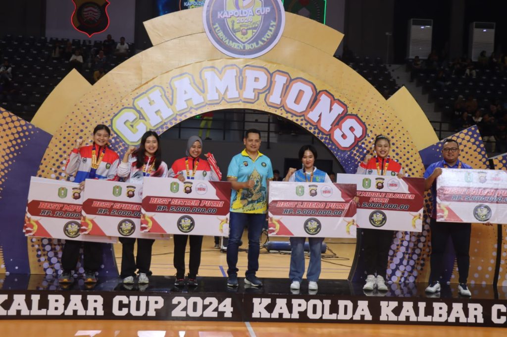 Kapolda Cup 2024, Tim Putri Kabupaten Melawi Raih Juara dan Lima Penghargaan