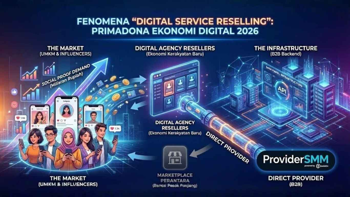 Fenomena 'Digital Service Reselling': Mengapa Bisnis Keagenan Media Sosial Jadi Primadona Baru Ekonomi Digital
