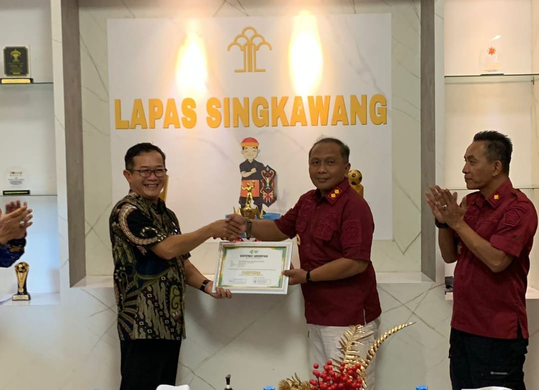 Klinik Lapas Singkawang Raih Akreditasi Klinik Paripurna