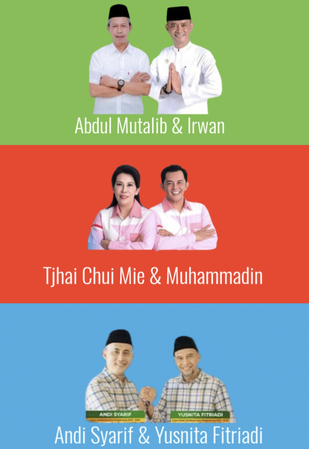 Hasil Quick Count Pilwako Singkawang: Tjhai Chui Mie-Muhammadadin Unggul Telak