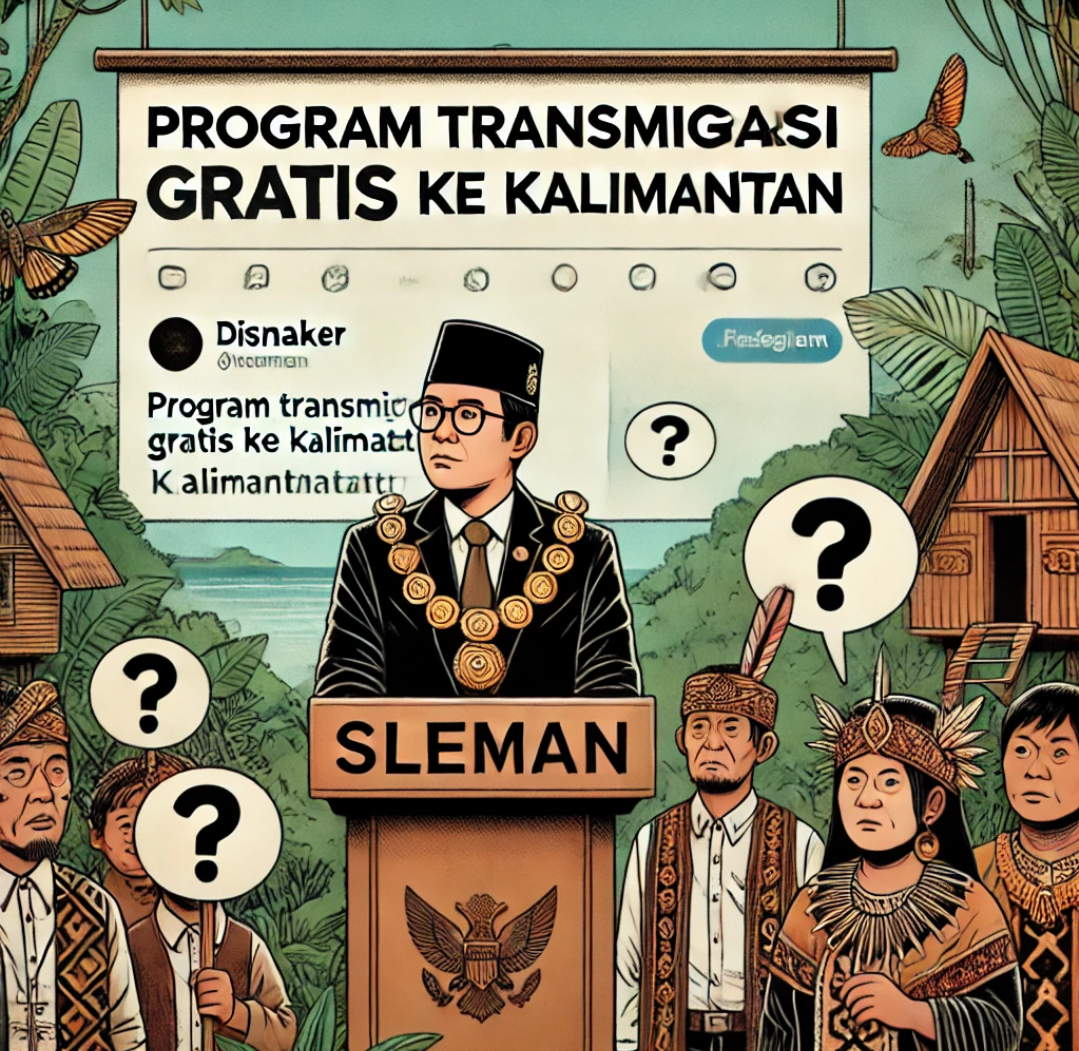Disnaker Sleman Buka Program Transmigrasi Gratis ke Kalimantan, Warga Lokal Pertanyakan Koordinasi