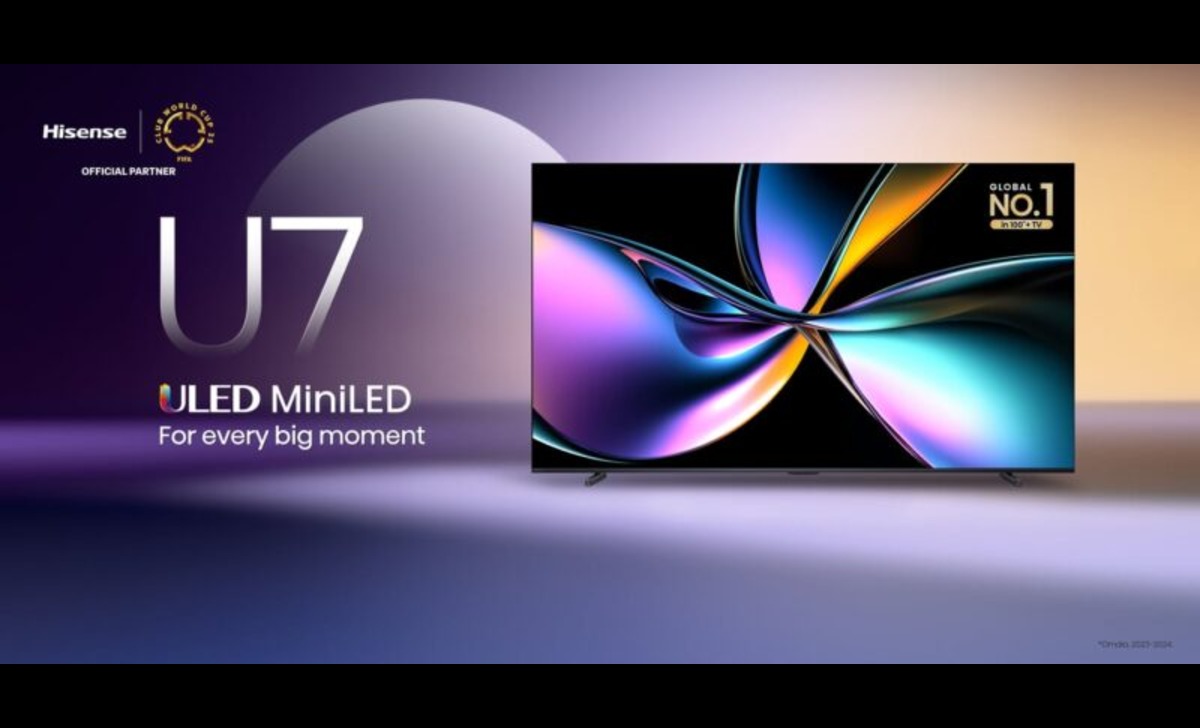 Tonton FIFA Club World Cup 2025TM dengan Pengalaman Sinematik dari Rumah Bersama Hisense MiniLED TV U7Q 100 In