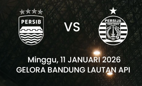 Link Live Streaming Persib Bandung vs Persija Jakarta, Minggu 11 Januari 2026 pukul 15.30 WIB