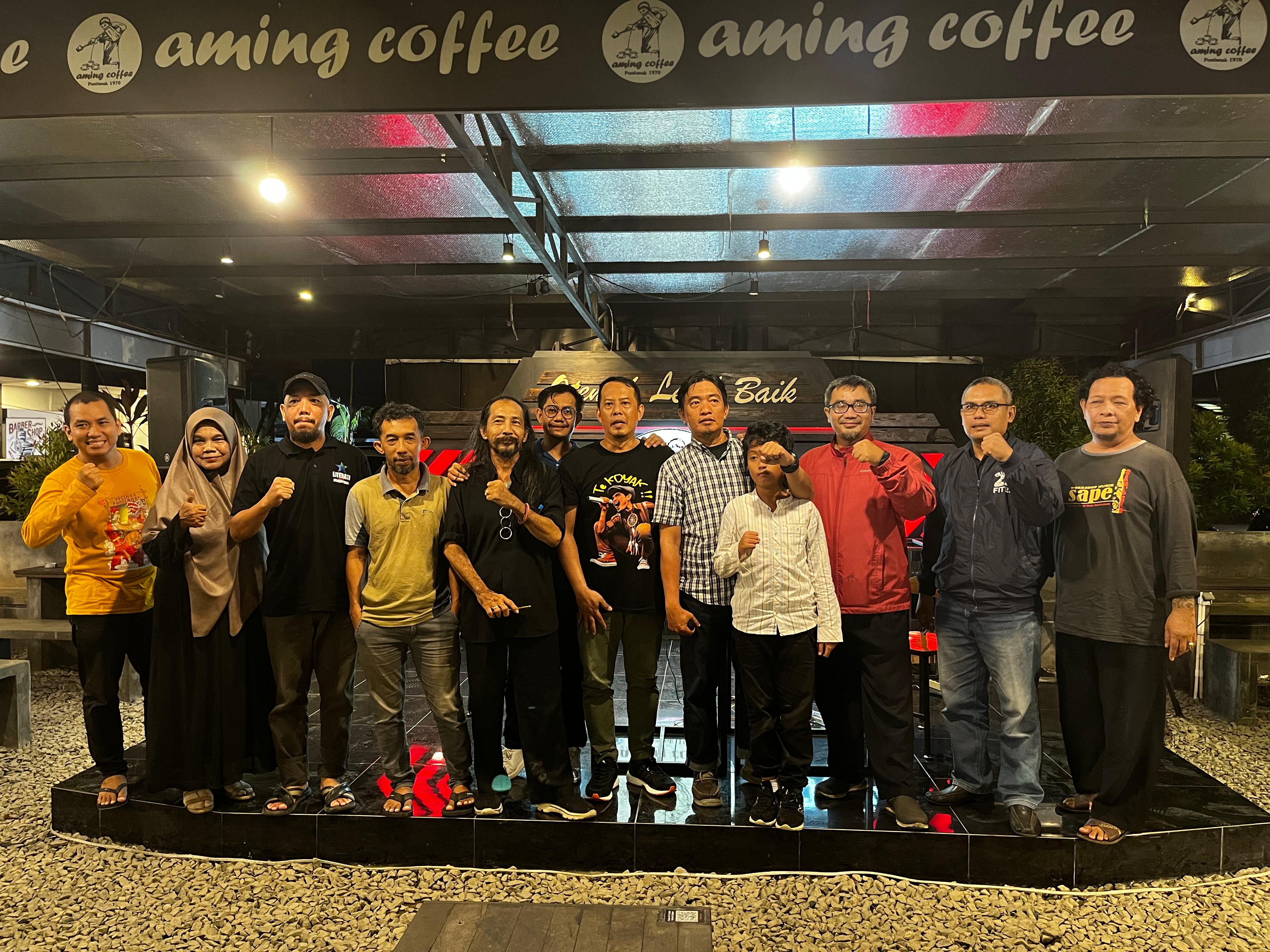 Seniman DAP dan Aming Coffee Resmi Launching PONTIANAK KOTA NGOPI