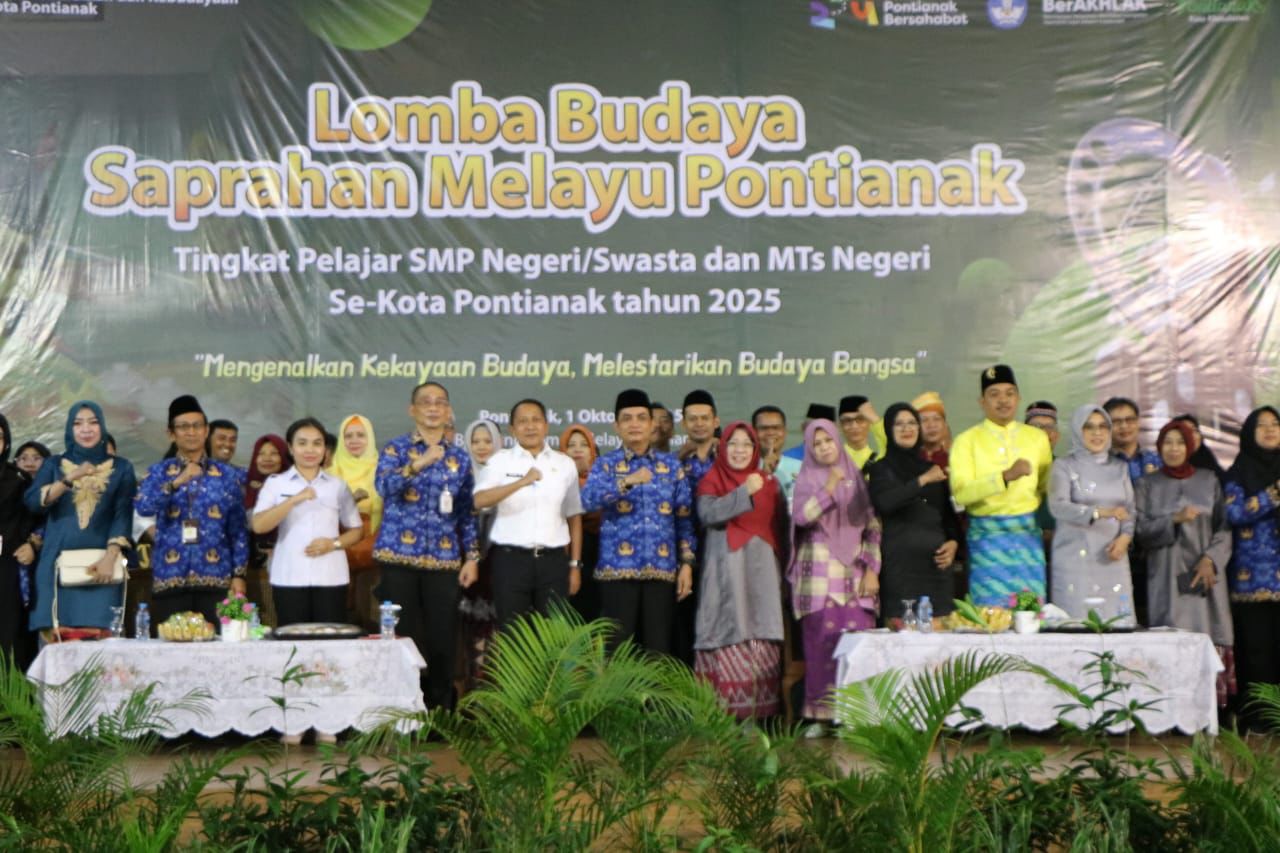 Festival Saprahan Pelajar 2025, Upaya Lestarikan Budaya Melayu di Kota Pontianak