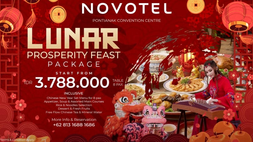 Rayakan Imlek Dengan Lunar Prosperity Feast di Novotel Pontianak Convention Centre