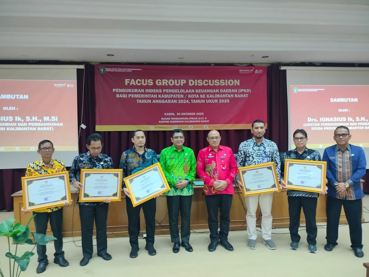 Pemkot Pontianak Kembali Catat Prestasi, Raih Skor IPKD Tertinggi se-Kalbar