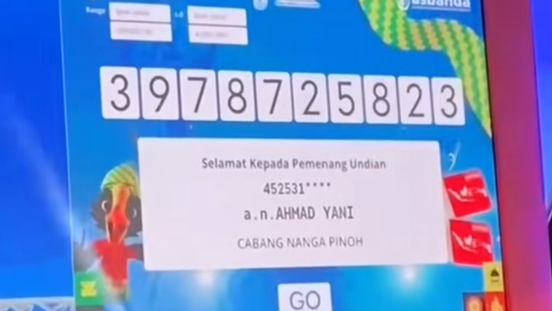 Wow! Nasabah Bank Kalbar Cabang Nanga Pinoh Menang Undian Simpeda Rp 100 Juta