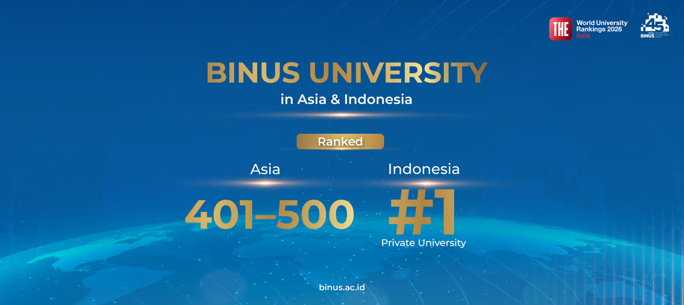 BINUS Kembali Jadi PTS No.1 RI versi THE Asia 2026