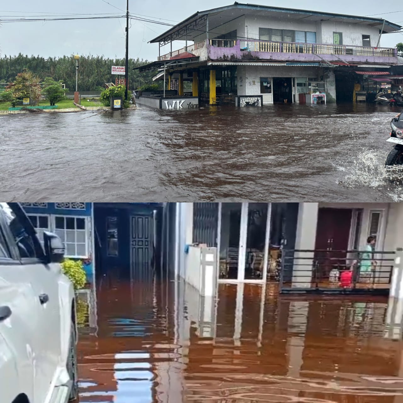 Banjir Rendam Pasar dan Pemukiman di Mempawah, Aktivitas Warga Terganggu 