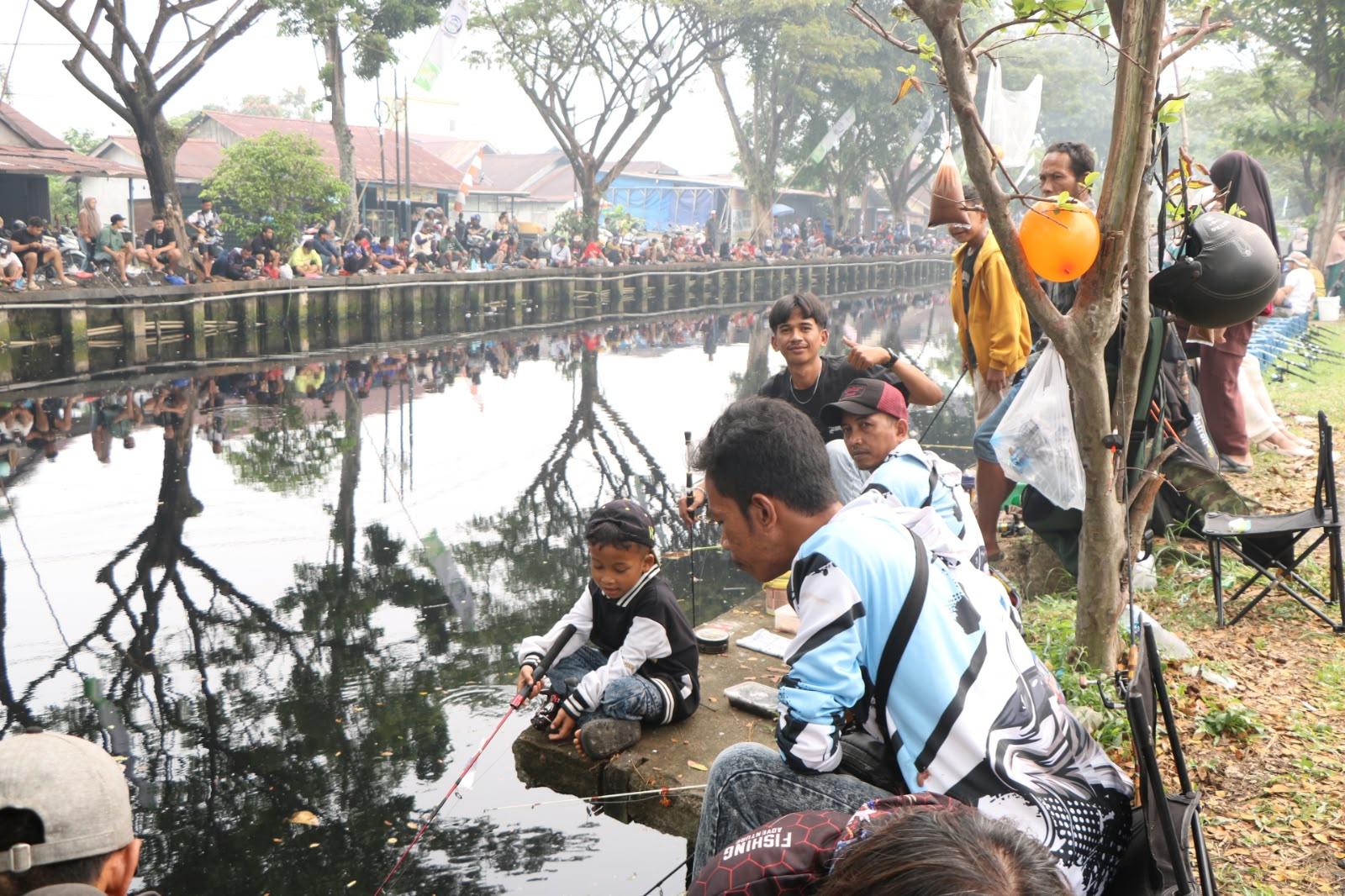Hari Jadi ke-255 Pontianak, Lomba Mancing di Sungai Jawi Diikuti Ribuan Peserta