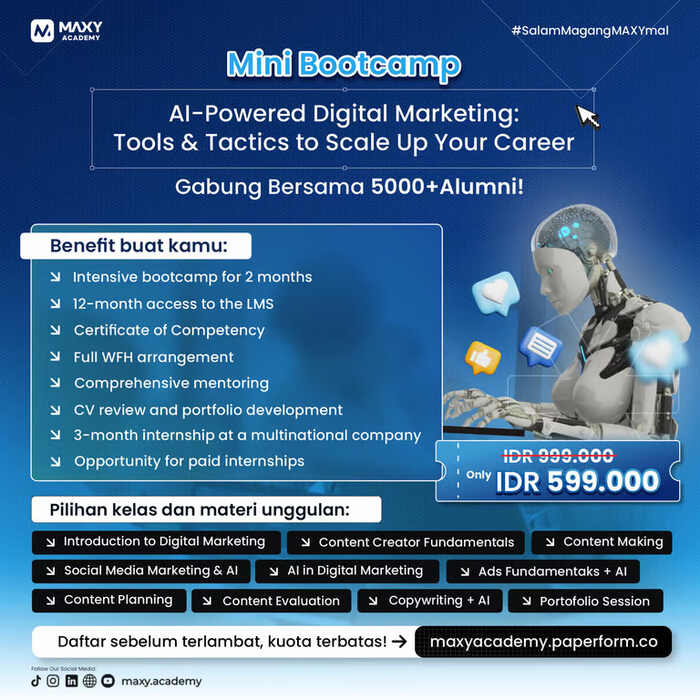 Maxy Academy Hadirkan Program Digital Marketing + AI Bootcamp untuk Cetak Talenta Pemasaran Berinovatif