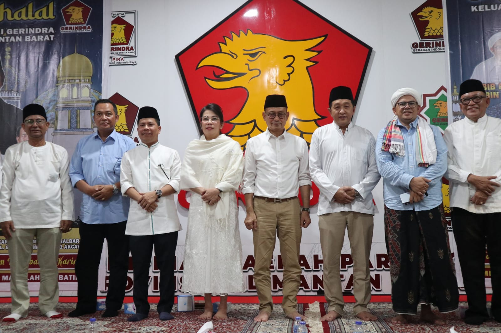 Partai Gerindra Kalbar gelar halal bihalal dihadiri sejumlah tokoh penting termasuk Calon Walikota Edi Kamtono