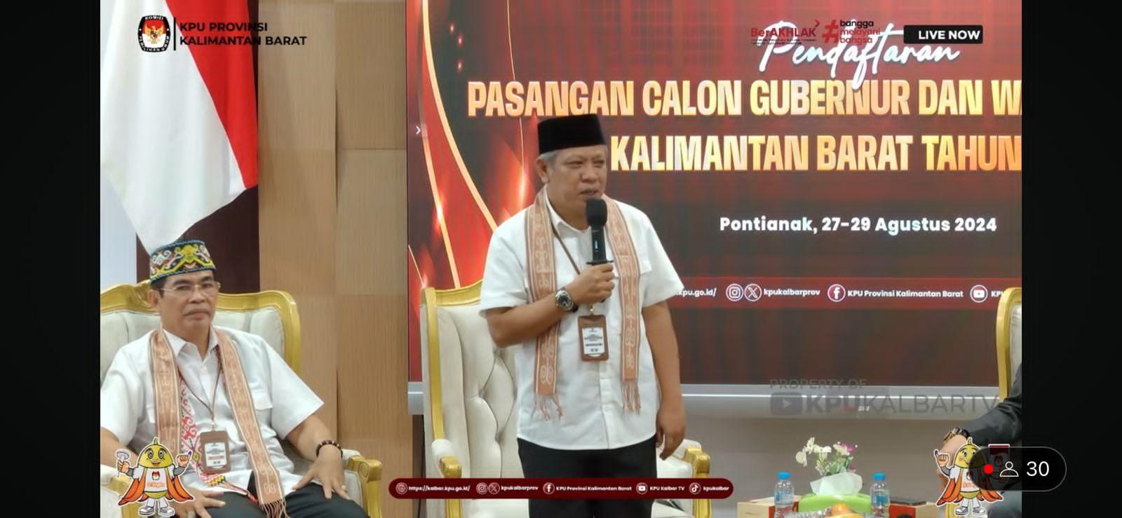 Resmi! Muda Mahendrawan dan Jakius Sinyor Daftar Calon Gubernur dan Wakil Gubernur Kalimantan Barat 2024-2029