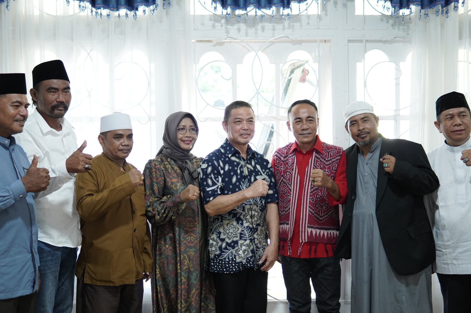 Erlina, Ria Norsan, dan Krisantus Mohon Doa Restu Kiai dan Habib se-Kabupaten Mempawah Maju Pilkada 2024