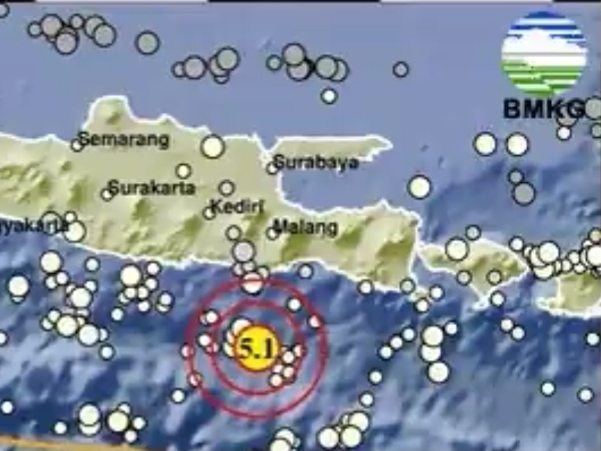 Gempa Magnitudo 5.3 Guncang Malang, Tidak Berpotensi Tsunami