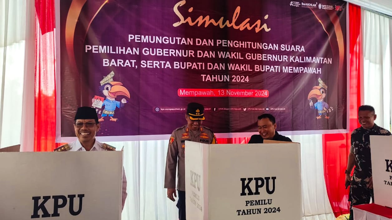 Pj Bupati Mempawah Hadiri Simulasi Tungsura Pilkada 2024, Tekankan Pentingnya Kerjasama dan Kondusivitas