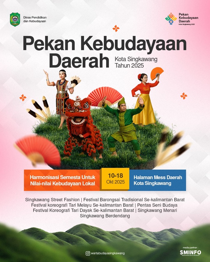 Meriahkan Hari Kebudayaan Nasional, Singkawang Gelar Pekan Kebudayaan Daerah 2025