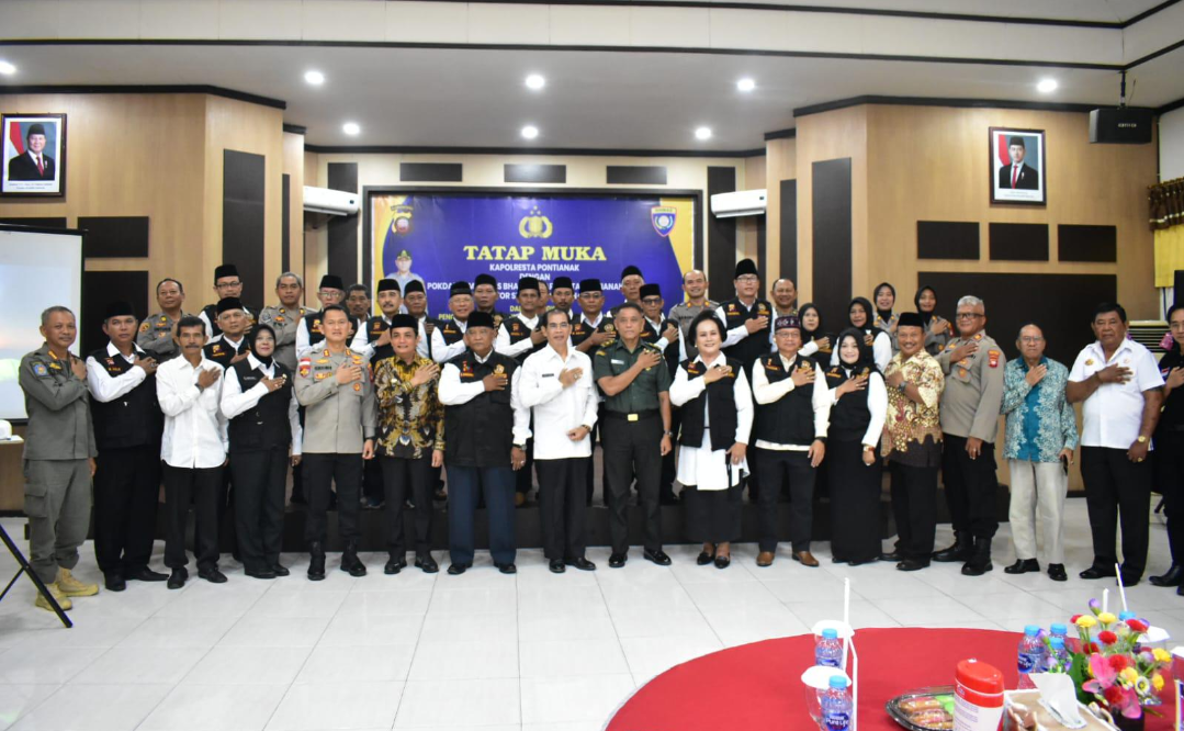 Pelantikan Pokdarkamtibmas Pontianak 2025-2028, Bahasan Tekankan Pentingnya Partisipasi Masyarakat