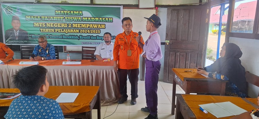 BPBD Mempawah Sosialisasikan Keterampilan Penanggulangan Bencana di MTsN 2