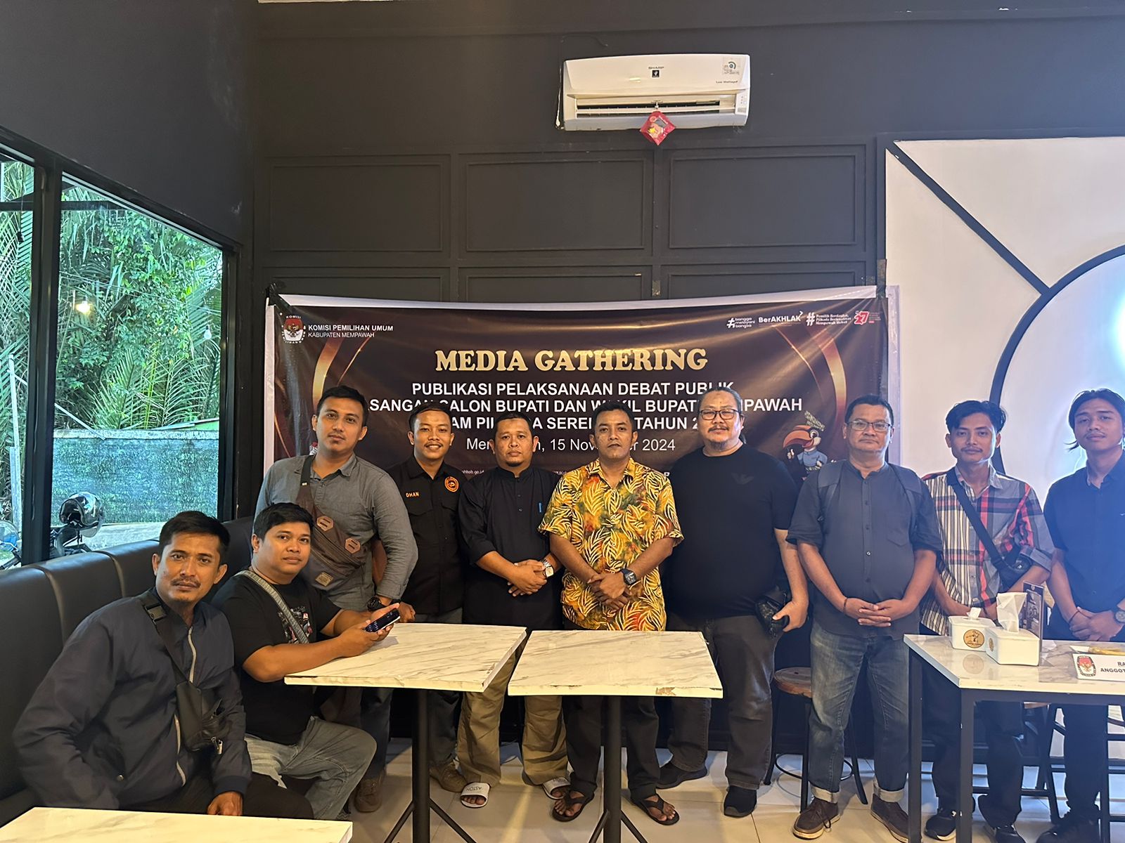 KPU Mempawah Gelar Media Gathering, Persiapkan Debat Publik Perdana Paslon Bupati 2024