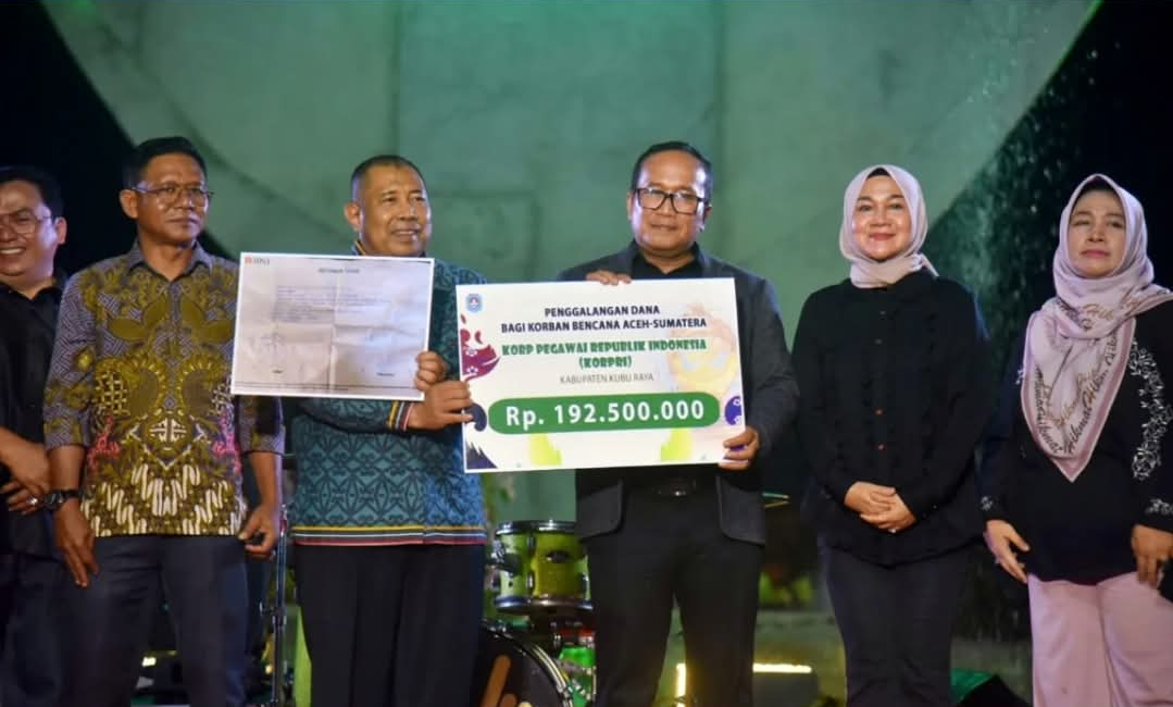 Malam Tahun Baru di Kubu Raya Warnai Aksi Kemanusiaan, Dana Rp500 Juta Disalurkan ke Aceh-Sumatera