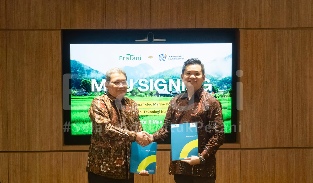 Eratani dan Tokio Marine Indonesia Bersinergi melalui Program Asuransi Usaha Tani Padi dan Jaminan Kecelakaan