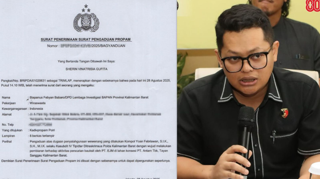 LI BAPAN Laporkan Perwira Polda Kalbar ke Propam Terkait Dugaan Tambang Ilegal Bauksit