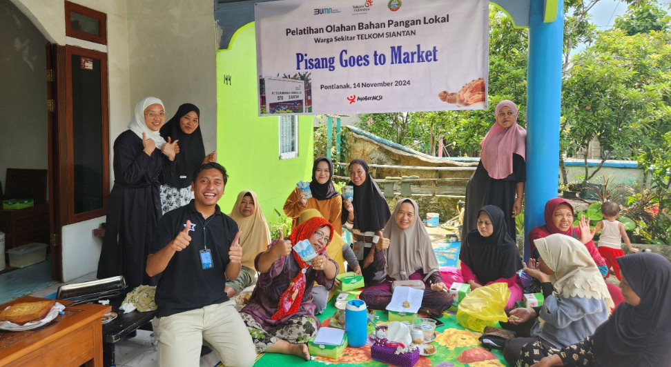 Program 'Ayo Beraksi' Telkom: Kembangkan Keterampilan UMKM Berbasis Pangan Lokal di Siantan Hilir