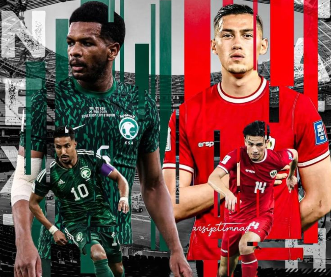 Kualifikasi Piala Dunia 2026 : Jadwal Arab Saudi vs Indonesia