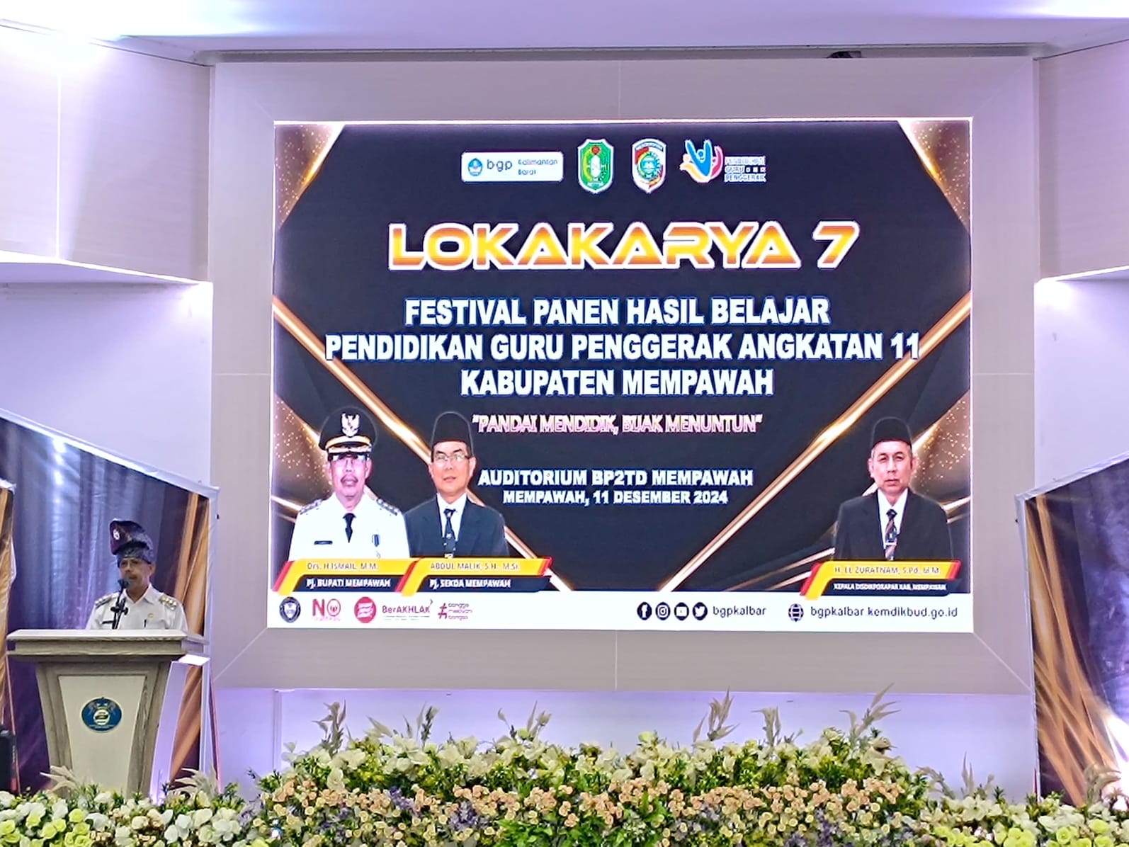 Usung Tema Pandai Mendidik dan Bijak Menuntun, Pj Bupati Mempawah Buka Lokakarya 7 Festival PGP Angkatan 11