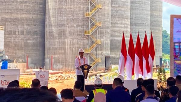 Presiden RI Joko Widodo Resmikan Injeksi Bauksit di Mempawah