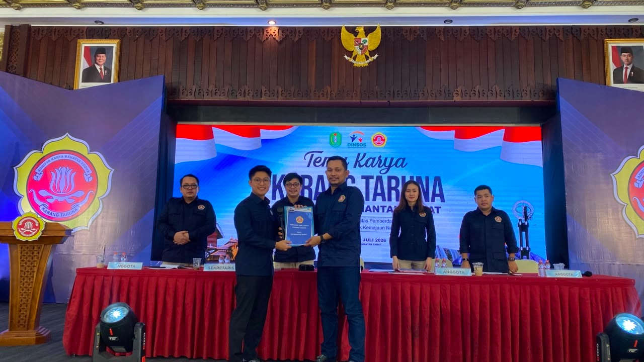 Pleno berjalan lancar, Muhammad Farizi Pimpin Karang Taruna Kalbar 2026-2031