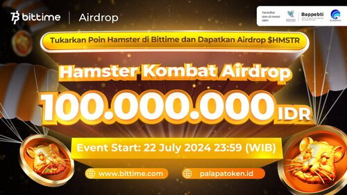 Dukung Investor Muda, Bittime Bagikan Airdrop Gratis Token Hamster Kombat Senilai Rp100 Juta