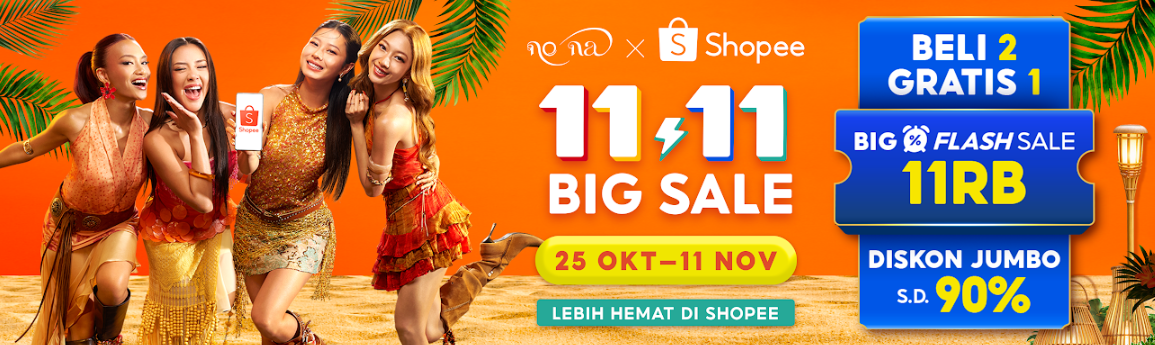 Kolaborasi no na x Shopee Rayakan Momen Belanja bareng di 11.11 Big Sale 