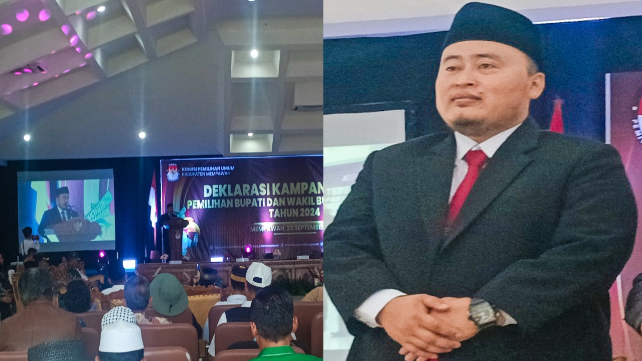 KPU Mempawah Gelar Pleno Pengundian Penetapan Nomor Urut dan Deklarasi Kampanye Damai Paslon Bupati 2024