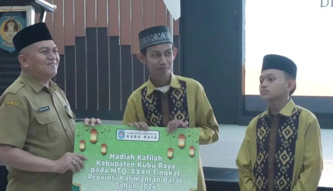 Kubu Raya Posisi Ketiga Dalam MTQ XXXII Tngkat Provinsi Kalbar, Pemkab Berikan Bonus Kepada Khalifah