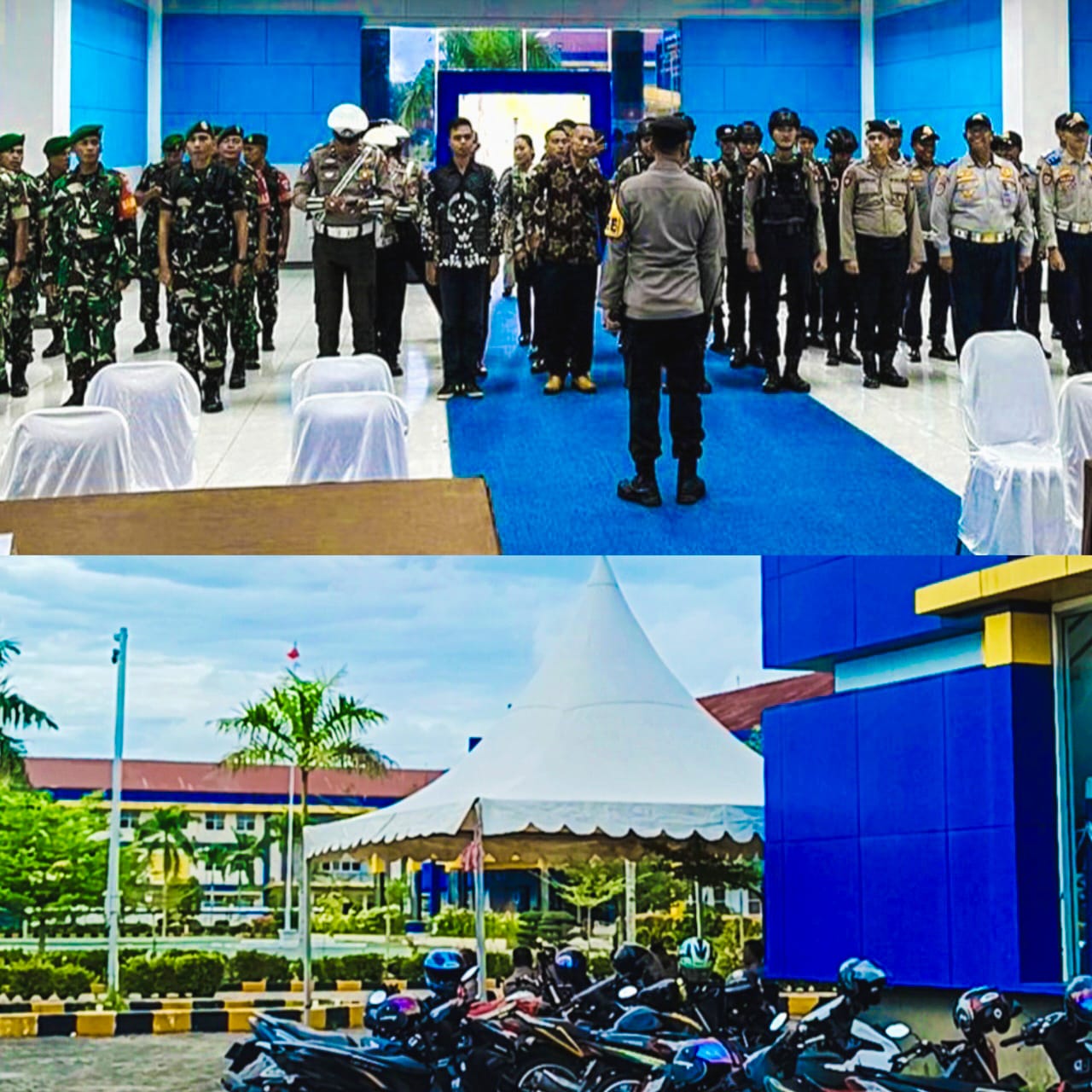 TNI-Polri Amankan Pelaksanaan Rapat Pleno Rekapitulasi Hasil Suara Pilkada Mempawah 2024