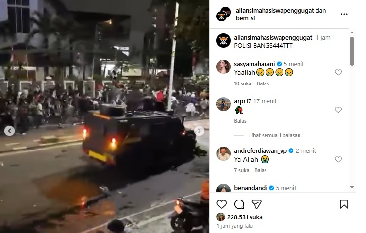 Innalillahi, Driver Ojol Dikabarkan Tewas Dilindas Mobil Lapis Baja Brimob di Depan Gereja GKPA Jakarta