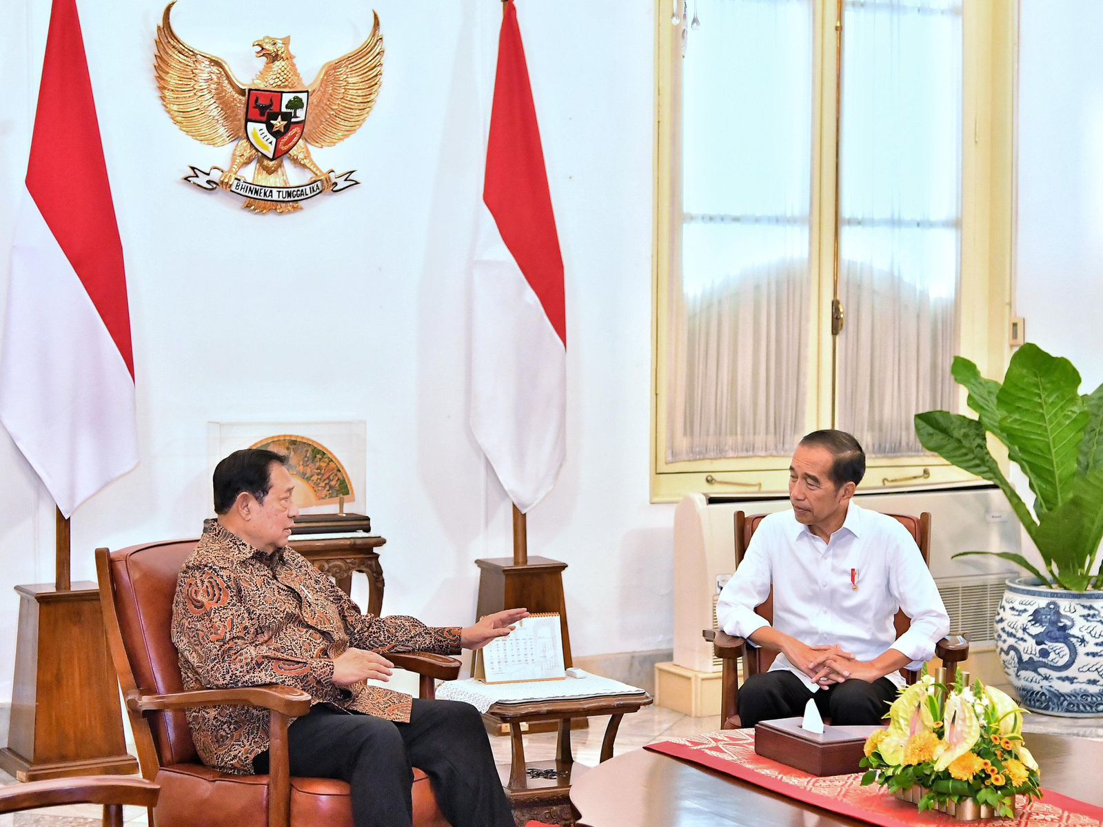 Presiden Jokowi Terima Kunjungan SBY, Bahas Komitmen Indonesia dalam Pemberantasan Malaria